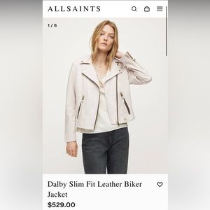 AllSaints Dalby Biker Jacket (Brand New)